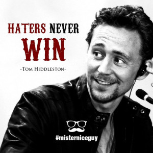 Tom Hiddleston quote ehehe