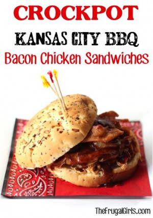 ... Kansas City, Bbq Bacon, Bacon Chicken, Crockpot Recipes, Kansas Cities