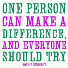 Make a difference More
