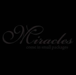 Miracles Small Packages Wall Quotes™ Decal