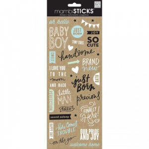 Me and My Big Ideas - MAMBI Sticks - Clear Stickers - Sweet Baby Boy ...