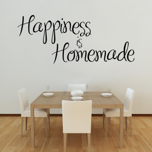 Happiness Homemade Quote Wall Decals