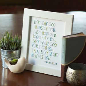 God Loves You Quote by Ann Voskamp • Hand lettering • Digital ...