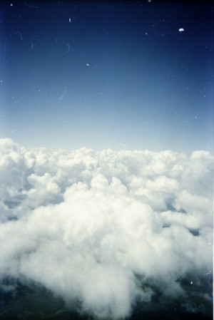 Sky above clouds..