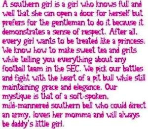 Southern girl quotes via Carol's Country Sunshine on Facebook by faye