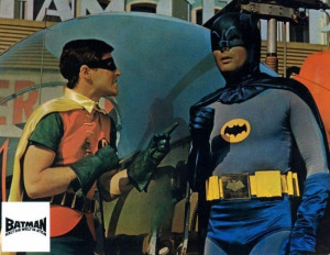 Adam West and Burt Ward in Batman, 1966