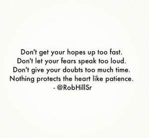 Don't give your doubts too much time. @RobHillSr