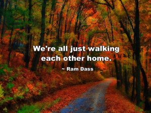 We’re all just walking each other home. ~ Ram Dass