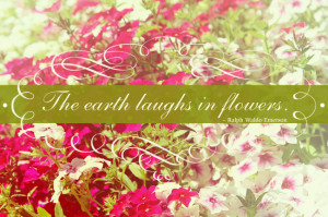 Beautiful Spring Pictures With Quotes {quote} the earth laughs in