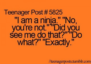 ninja. Teenager Post