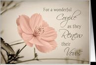 ... Flower For Couple Congratulations Vow Renewal Card - Product #619487