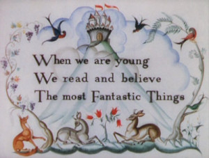 Book Fairy Tale Illustration Quote Reading Text Vintage Young picture