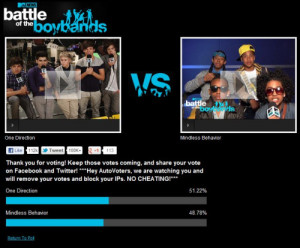 ... Boyz II Men in the last round, i mean, SERIOUSLY?!?! So PLEASE vote