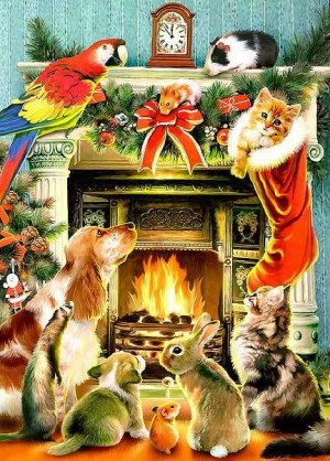 their christmas makeover christmas wild animals merry christmas to all ...