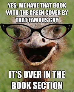 Judgmental Bookseller Ostrich