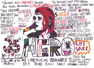 Gerard Way, my hero by geewayfan3cheers