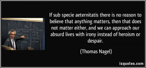 Thomas Nagel Quote