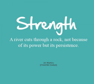 this goes along with the quote above strength and courage