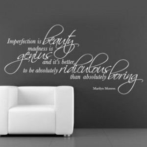 ... marilyn monroe imperfection is beauty quote Marilyn Monroe Quotes