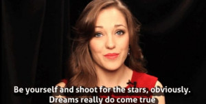 Quote from the amazing Laura Osnes