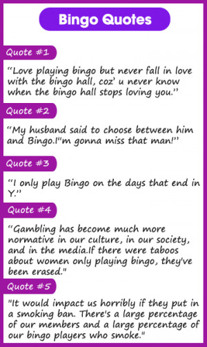 bingo quotes