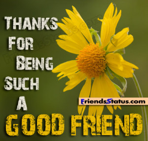Thanks For Being A Good Friend Quotes Thanks for being such a good
