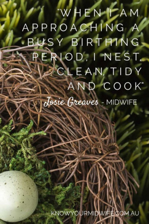 Midwife Quote about Nesting before Births from www.knowyourmidwife.com ...