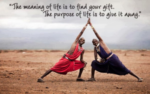 Quote: Pablo Picasso | Picture: Africa Yoga Project;