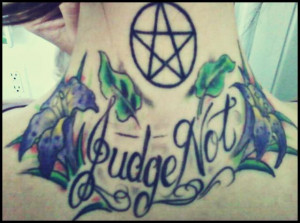Judge Not Tattoo by amberdaughterofeve
