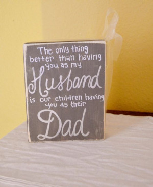 Fathers Day Wood Block Shelf Sitter by GiftsbyGaby on Etsy