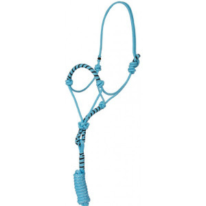 Turquoise Rope Halter and Lead