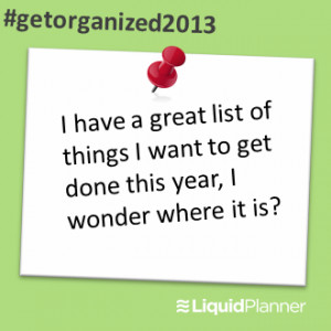 Get Organized in 2013 with LiquidPlanner
