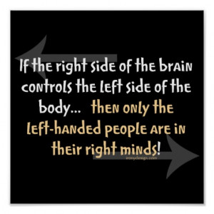 Left-handed people Poster
