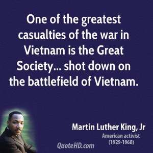 One of the greatest casualties of the war in Vietnam is the Great ...