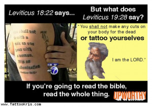 Tattoos Bible Leviticus 1