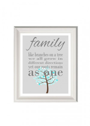 Family art print family quote family wall by PinkMilkshakeDesigns, £ ...