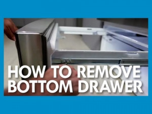How to Remove the Bottom Freezer Drawer