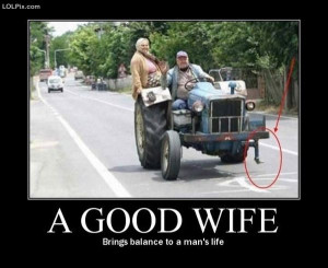 good Wife - Brings balance to a life of a men | Source : Jokes of ...