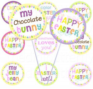 home collage sheets 2 inch circles easter sayings 2 circles