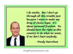 Woody Harrelson Quote On the Drug War - Marijuana & Personal Freedom
