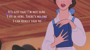 ... but a funny girl I feel you Belle; I feel you graphic: belle quotes