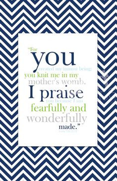 Bible verse nursery wall art - navy blue and green - for you created ...