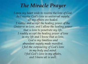 View the new Miracle Prayer PowerPoint presentation!