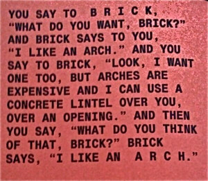 Louis Kahn | Talking with brick