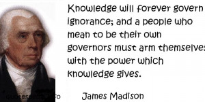 Constitution James Madison Famous Quotes