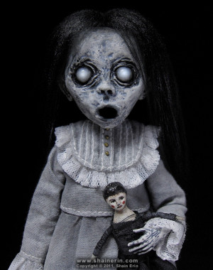 Christina - Ghost Art Doll Figurine by shainerin