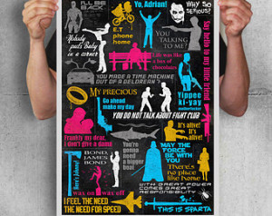 ... print,print,movie poster,famous quotes,movie,home decor,silhouette