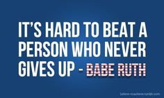 8x10 Babe Ruth Quote Baseball Wall Art Print
