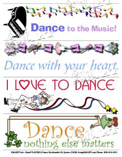 Dance Bookmarks 04 Quotes