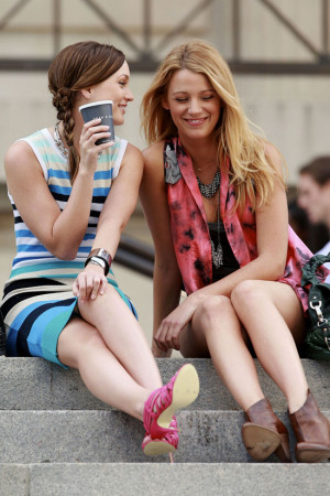 Blair ( Leighton Meester ) and Serena ( Blake Lively ) are enjoying ...